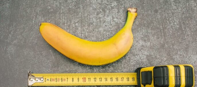 Penisvermessung am Beispiel einer Banane